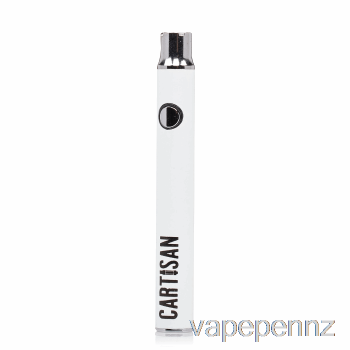 Cartisan Button VV 350 510 Battery White VAPE NZ